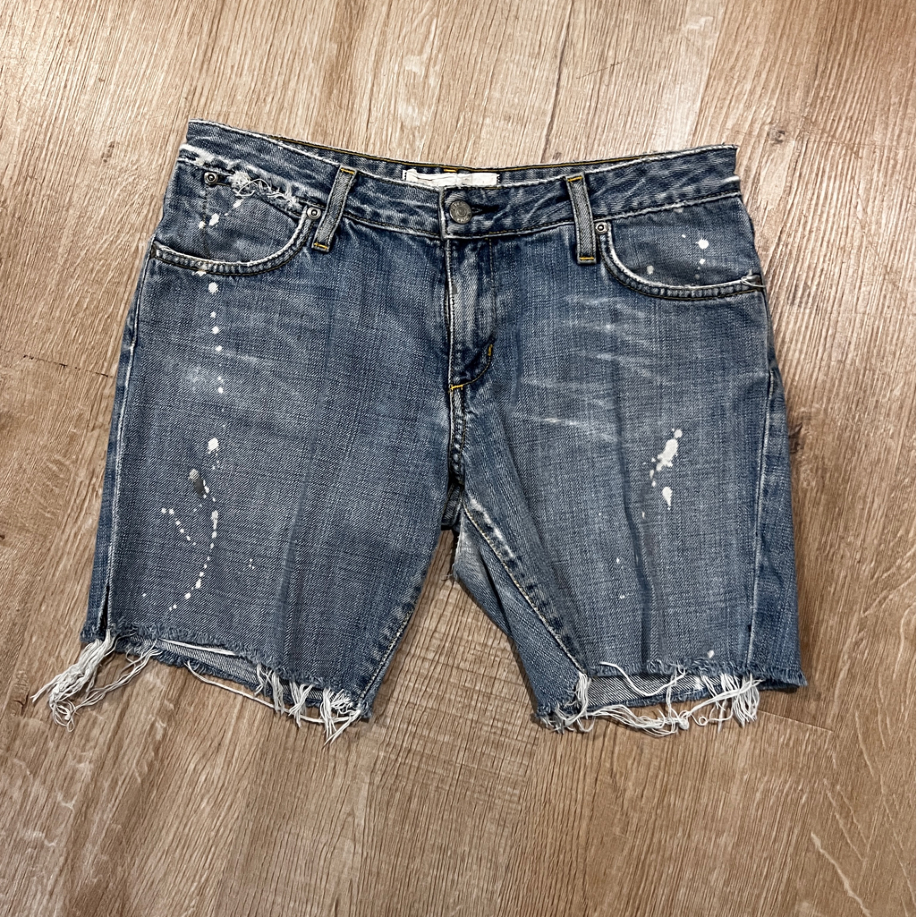 Paper Denim  Cloth Womens Denim Shorts